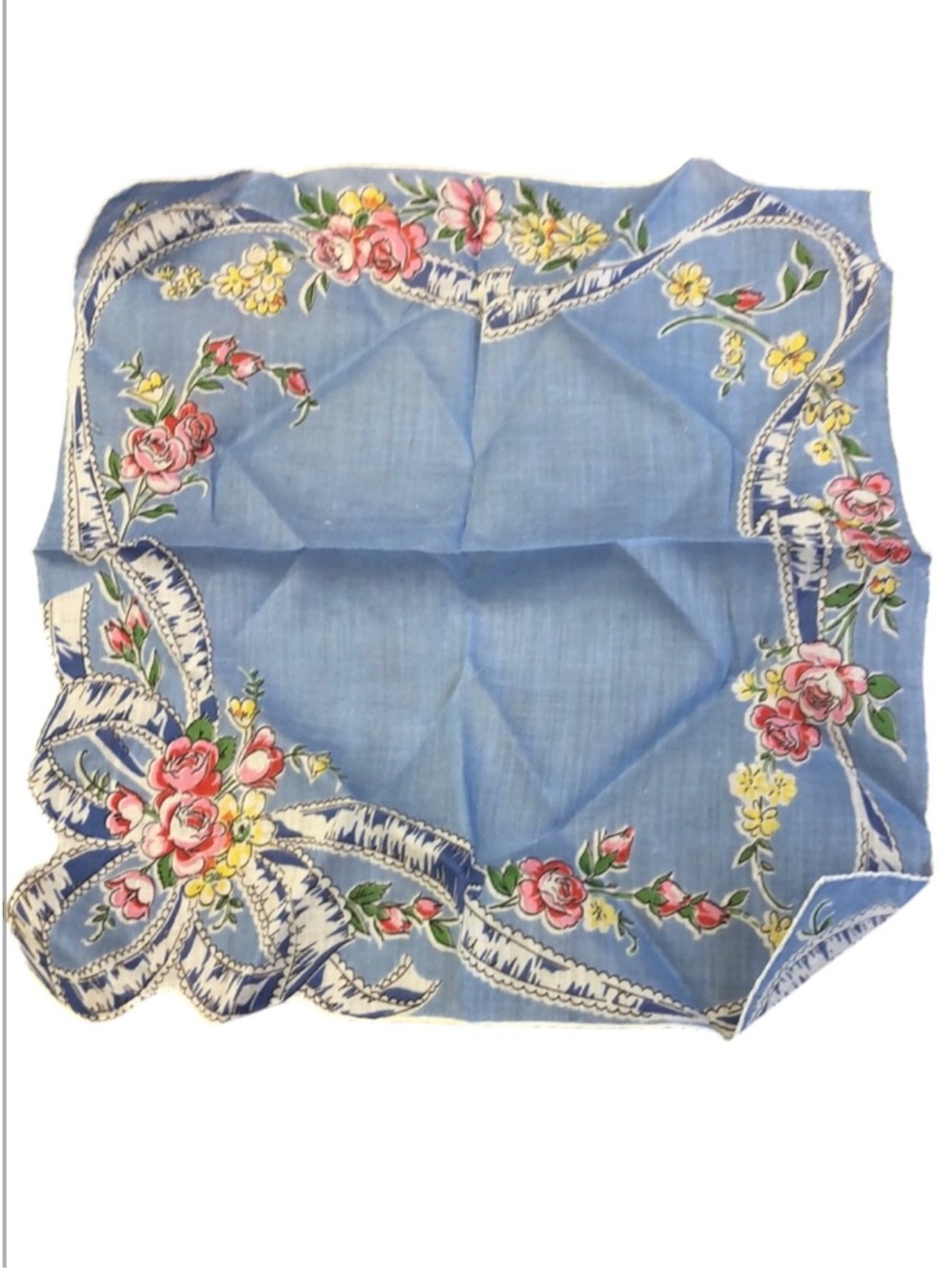 Vintage Handkerchief Or Pocket Square